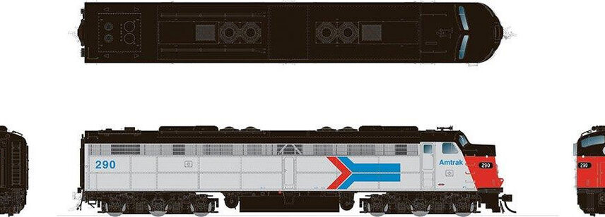 Rapido Trains 28501  EMD E8A, Amtrak - Phase 1 #290 (DCC/Sound)