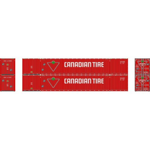 Athearn 28531  HO 60' Container, CDAU #618007 / 618080 (2 Pack)