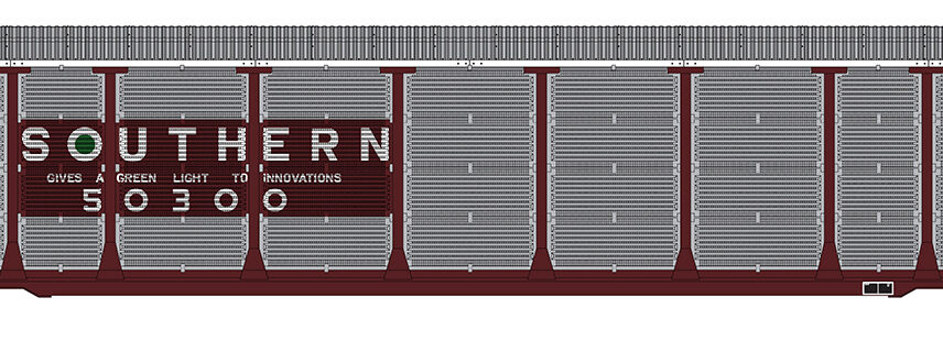 InterMountain Railway  182101-04  N Tri-Level Auto Rack, Southern #50486