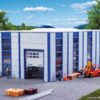 Kibri 39250  HO Warehouse / Industrial hall, modern