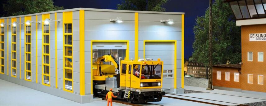 Kibri 39252  HO Maintenance hangar GleisBau, modern