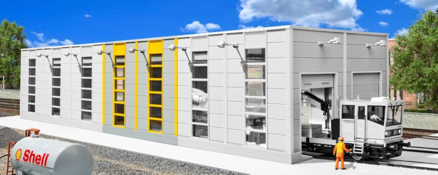 Kibri 39253  HO Extension set for Maintenance hangar GleisBau 39252