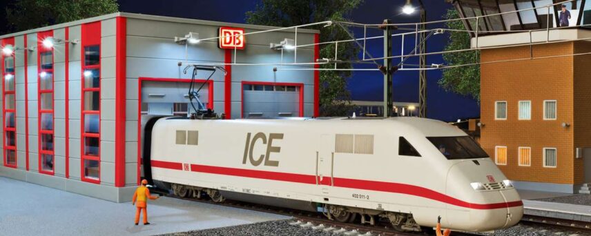Kibri 39256  HO Maintenance hangar Deutsche Bahn, modern