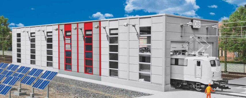 Kibri 39257  HO Extension set for Maintenance hangar Deutsche Bahn item 39256
