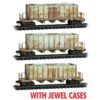 Micro Trains 98302208    N 3-Bay Weathered Hoppers 3-pk, CSX Gray #291374, 291469, 292055