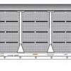 Micro Trains 11100440    N 89' Tri-Level Closed Autorack, Canadian Pacific #543028