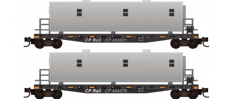 Micro Trains 98302212    N 4-pk CP Rail Camp 4-pk  - Jewel Case #24956, 424272, 424276, 424621