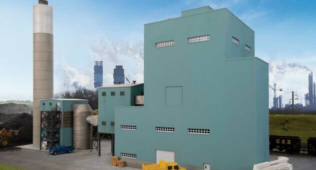 Walthers Cornerstone 4172   HO Lakefront Energy Power Plant with Dust Collector