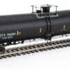 WalthersProto 100737  HO 55' Trinity Modified 30,145-Gallon Tank Car, GATX Rail Canada CGTX #31200 (black, white; yellow conspicuity marks)