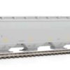 WalthersProto 105843  HO 67' Trinity 6351 4-Bay Covered Hopper, Bunge Corporation BNGX #20055 (gray, Yellow Conspicuity Stripes)