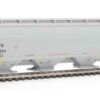 WalthersProto 105853  HO 67' Trinity 6351 4-Bay Covered Hopper, CIT Group-Capital Finance, Inc. CEFX #635313 (gray, Yellow Conspicuity Stripes