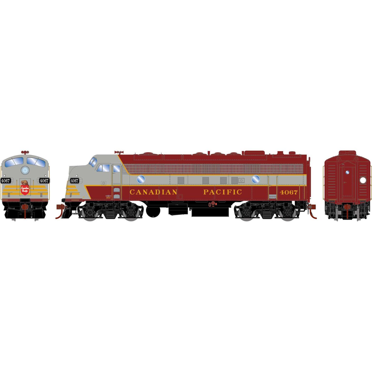 Athearn Genesis 19601   HO FP7A Locomotive, CPR #4067