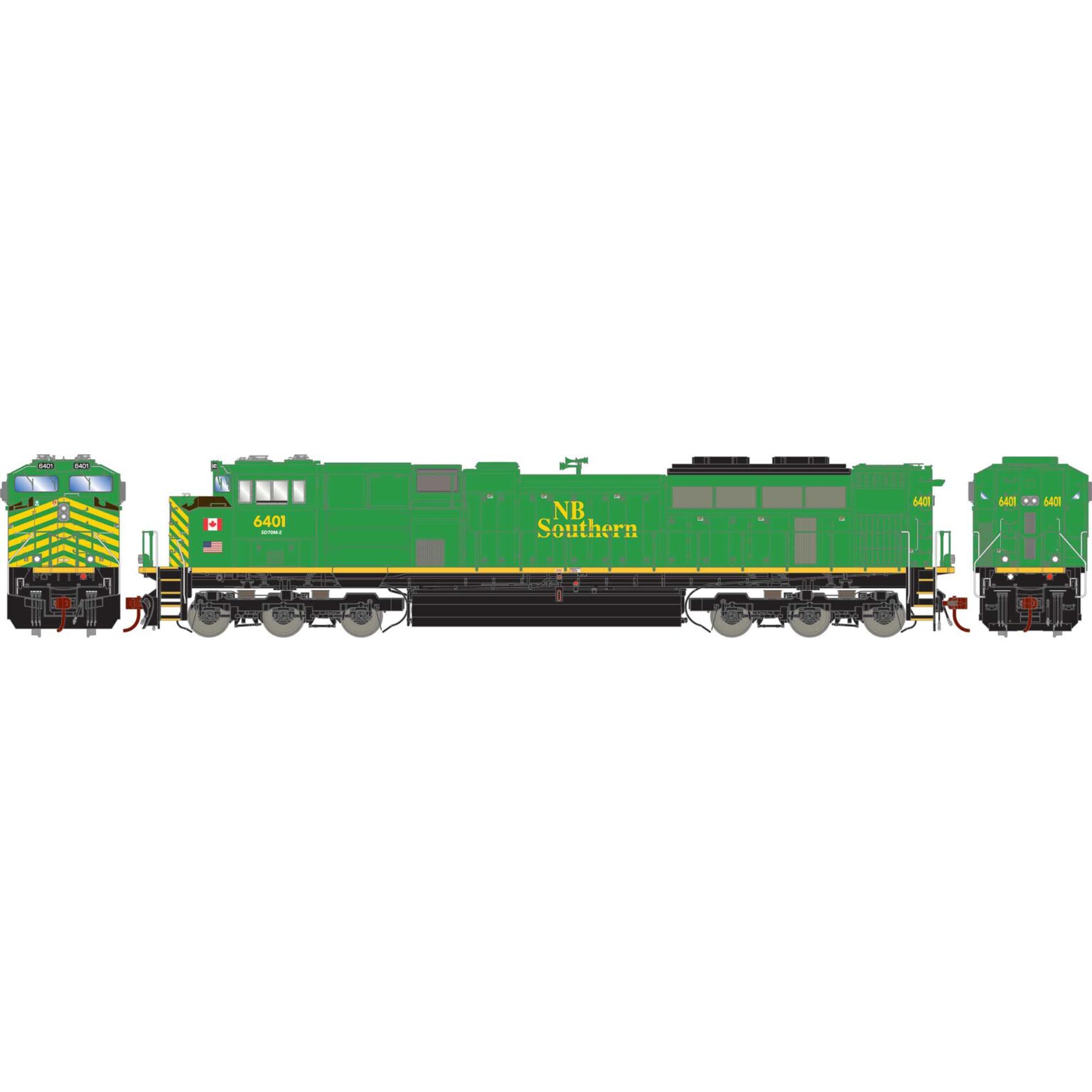 Athearn Genesis 75566   HO SD70M-2 Locomotive, NBSR #6401