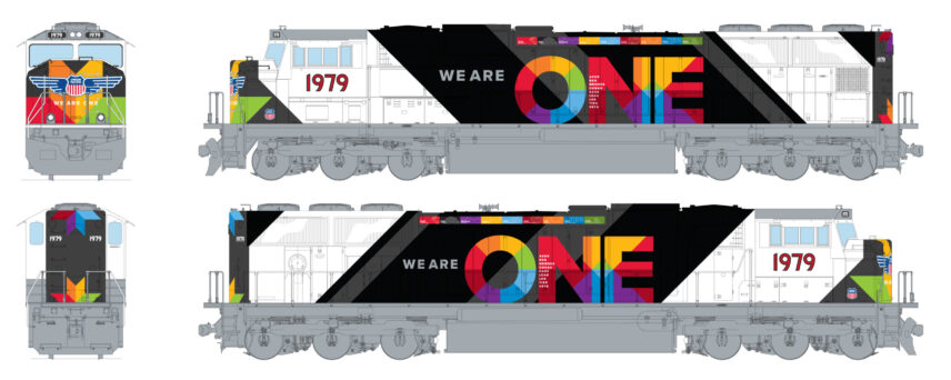 Kato 176-1979  N EMD SD70M Flat Radiator Union Pacific "We Are One" #1979
