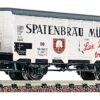 Fleischmann 8347   N Refrigerated car with brakeman's platform "Spatenbräu Munich", DB