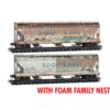 Micro Trains 99305047    N 3-Bay ACF Covered Hopper, Soo Line #74289, 74181