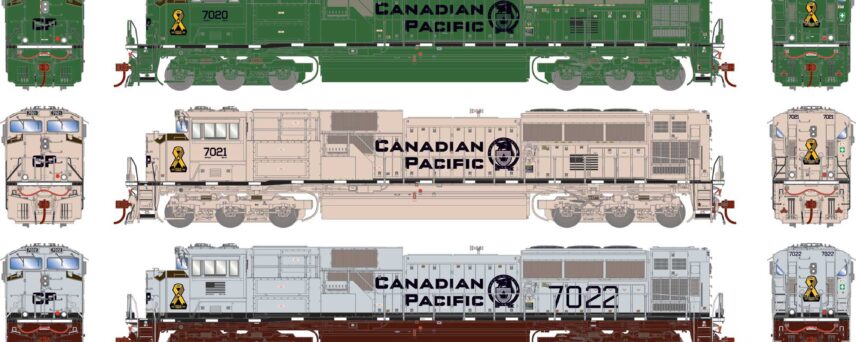 Athearn Genesis 1145   HO GEN EMD SD70ACU Locomotive, CP Military Tribute Set #6644/7020/7021/7022/7023