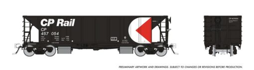 Rapido Trains 158003-2  HO NSC Ballast Hopper, CP Rail #457030