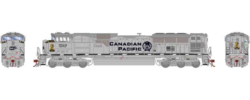 Athearn Genesis 1150   HO SD70ACU Locomotive, CP/Military Tribute #7023