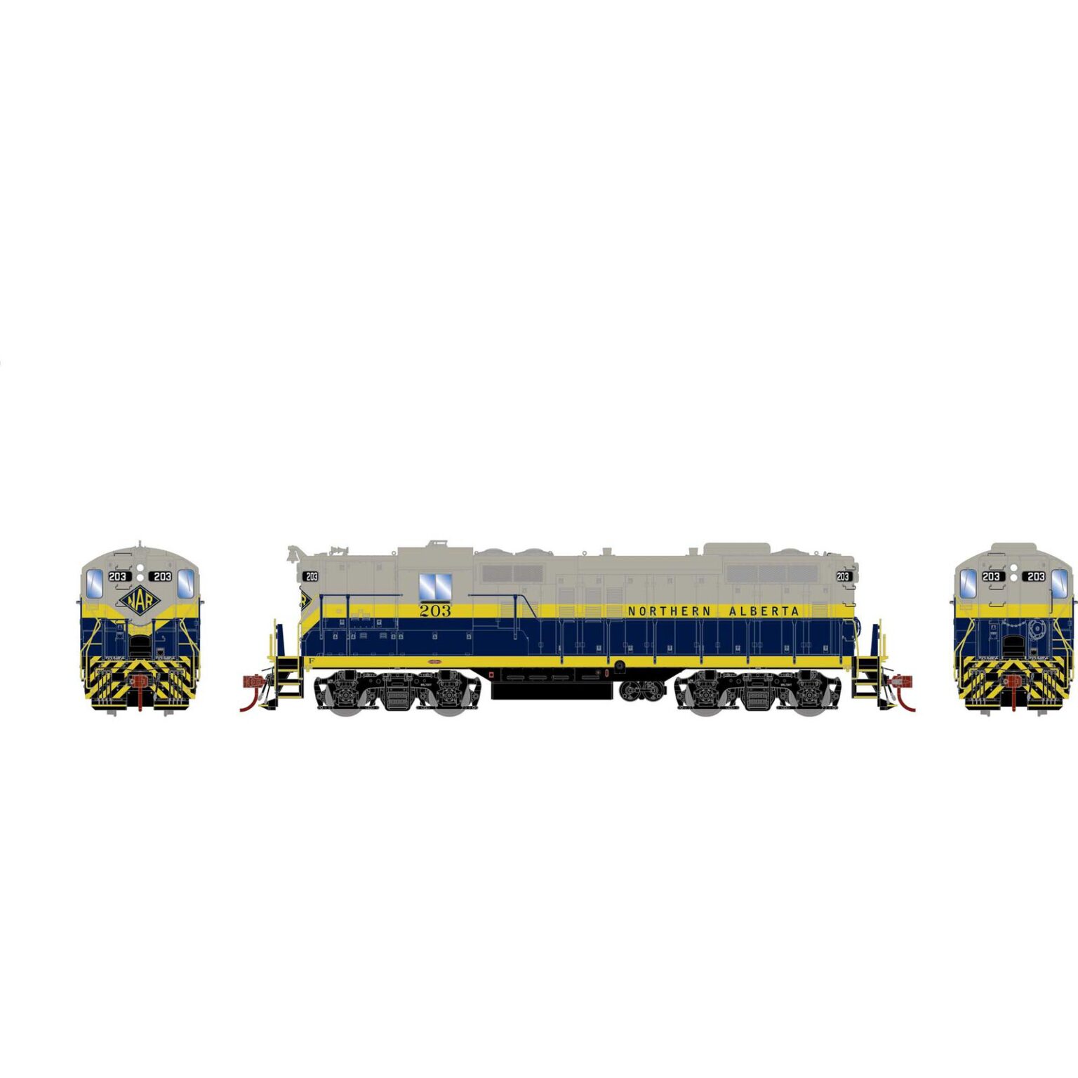 Athearn Genesis 82368   HO GP9 Locomotive, NAR #204 (DCC/Sound)