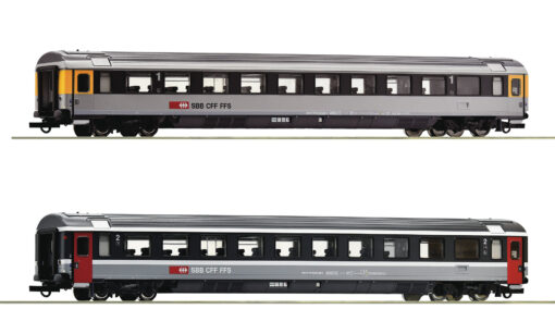 Roco 74023   2 piece set (3): EuroCity coaches EC 7, SBB