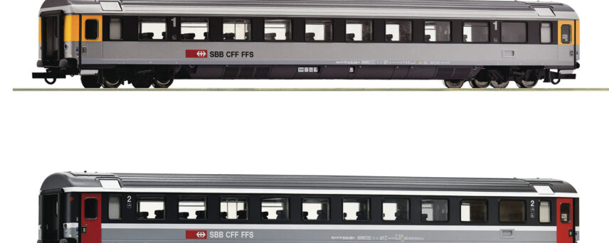 Roco 74023   2 piece set (3): EuroCity coaches EC 7, SBB