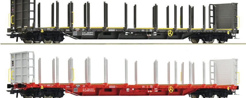 Roco 76021  2 piece set: Wood transport wagons, ÖBB