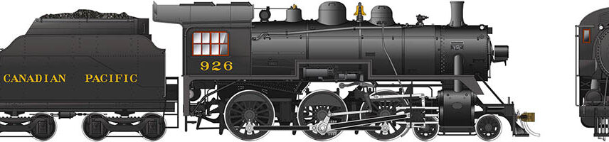 Rapido Trains 602502 D10g Steam Locomotive, Canadian Pacific #926 (DCC/Sound)