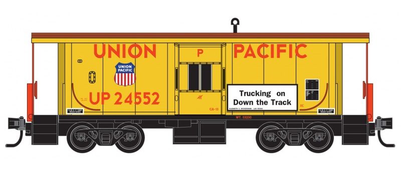 Micro Trains 13000291 N Bay Window Caboose, Union Pacific #24552