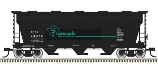 Atlas 50006108  N ACF 3560 Center-Flow Covered Hopper, Cancarb ACFX #74072 (Black, Blue)