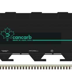 Atlas 50006109  N ACF 3560 Center-Flow Covered Hopper, Cancarb ACFX #74080 (Black, Blue)