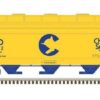 Atlas 50006112  N ACF 3560 Center-Flow Covered Hopper, Chessie System C&O #601322 (Yellow, Blue)