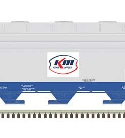 Atlas 50006118  N ACF 3560 Center-Flow Covered Hopper, Kerr-McGee ACFX #63506 (Gray, Blue, Red, white)