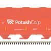 Atlas 50006121  N ACF 3560 Center-Flow Covered Hopper, Potash Corp #1709 (Salmon, white)
