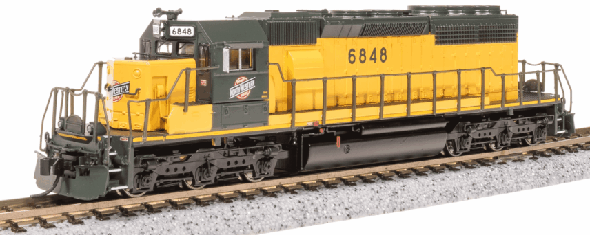 Broadway Limited Imports 9953 N EMD SD40-2, CNW #6848, Green & Traditional Yellow
