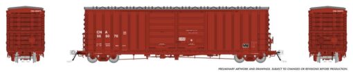 Rapido Trains 170008-1  HO PC&F B-70-69 Boxcar, Canadian National #555004