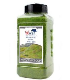 WWScenics  WSG1-009 1mm Spring Static Grass 500ml