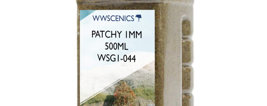 WWScenics  WSG1-044 1mm Patchy Static Grass 500ml