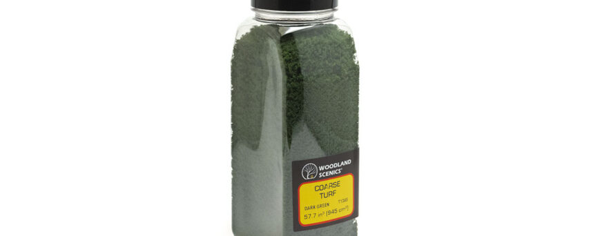 Woodland Scenics T1365  Coarse Turf Dark Green Shaker