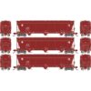 Athearn 12946  N ACF 4600 3-Bay Center Flow Hopper, ATSF (3 Pack) #314400, 314446, 314451