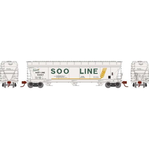Athearn 12950  N ACF 4600 3-Bay Center Flow Hopper, SOO #74057