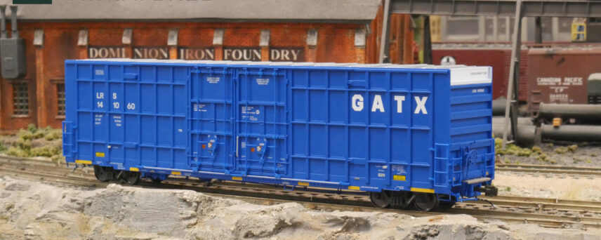 Aurora Miniatures 306044  HO Greenbrier 7550 cf 60' Plate F Boxcar, LRS #141008