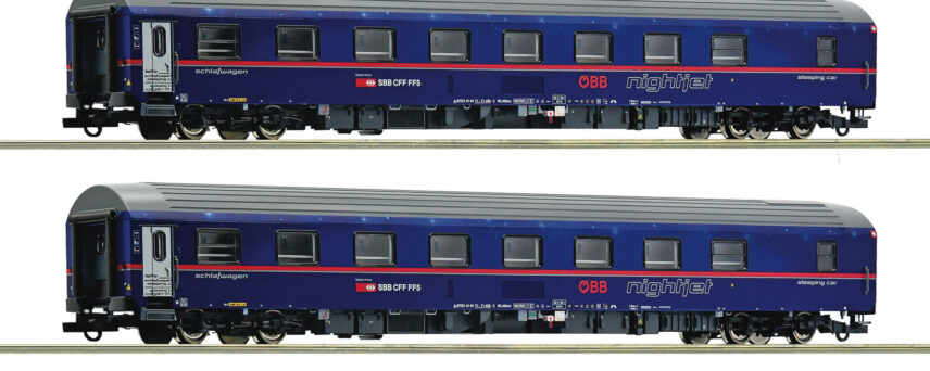 Roco 6200021   2 pcs. Set: Sleeping car “Nightjet”, ÖBB/SBB