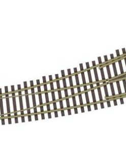 Walthers Track 83067  HO Code 83 Nickel Silver DCC-Friendly Curved Turnout - 24 and 36" Radii - Left Hand