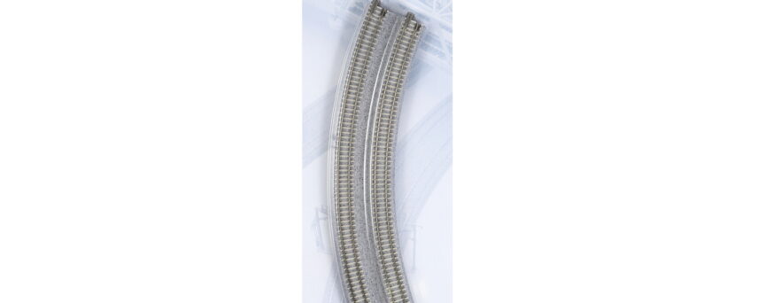 Kato 20181  N CT Double-Track Superelevated Curve R414/381mm 45° Pkg (2)