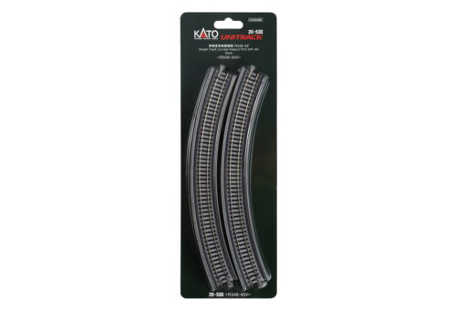 Kato 20530  N Single Track Viaduct -- Curved R348-45 (R 13 3/4"- 45) pkg(2)