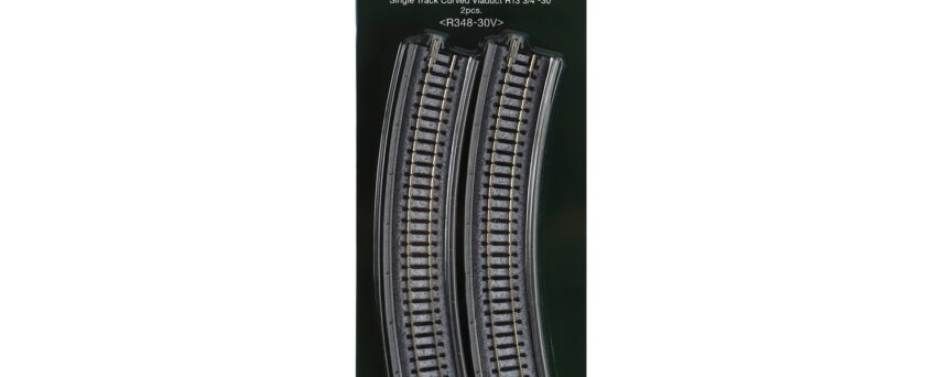 Kato 20531  N Single Track Viaduct -- Curved R348-30 (R 13 3/4"- 30) pkg(2)