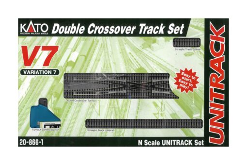 Kato 20866  N V7 Electric Double Track Crossing Set