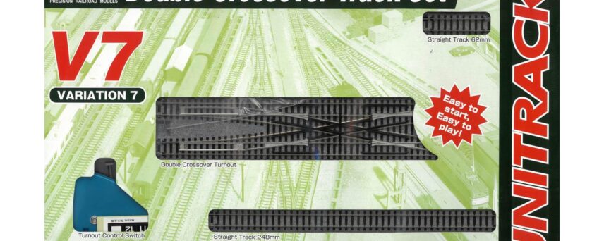 Kato 20866  N V7 Electric Double Track Crossing Set
