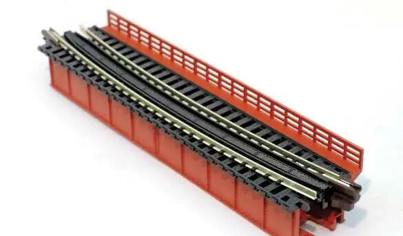 Kato 20465  N Single Track Curved Deck Girder Bridge R448mm 15° (red)